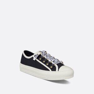 DIOR WALK'N'DIOR SNEAKERS BLACK COTTON CANVAS